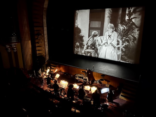 Jack Curtis Dubowsky Ensemble at the Million Dollar Theater, Los Angeles, February 2022, performing live score to The Mark of Zorro (1920) silent film