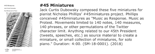 45 Miniatures for Piano