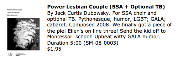 Power Lesbian Couple SATB