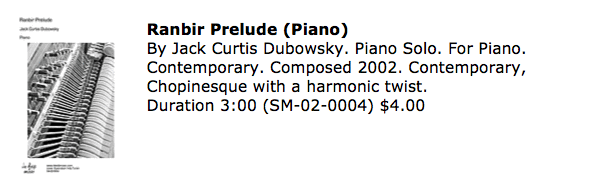 Ranbir Prelude Solo Piano