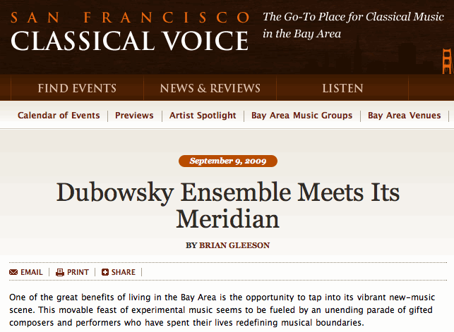 SF Classical Voice Jack Curtis Dubowsky Ensemble at Meridian Gallery Critic's Pick