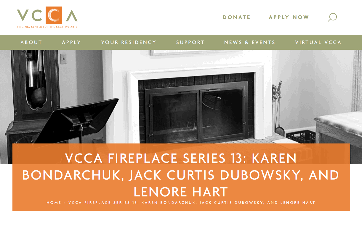 VCCA Fireside Series