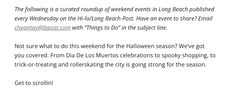 Long Beach Post HiLo Halloween 2022