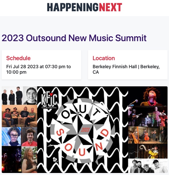 JCDEnsemble Outsound New Music Summit Press